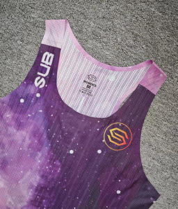 Canotta Senza Cuciture Traspirante Personalizzata per Maratona, Gilet Senza <span class=keywords><strong>Maniche</strong></span> <span class=keywords><strong>con</strong></span> Design Lavorato a Maglia - Product Image 2