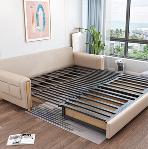 Sillón Sofá <span class=keywords><strong>Cama</strong></span> Plegable Multifuncional Moderno de Tela de Alta Calidad con Estructura de Metal y Madera y Almacenamiento para Sala de Estar Moderna - Product Image 4