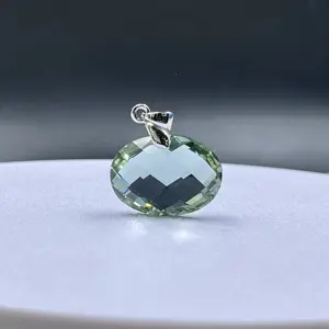 Yizuan gioielli alla moda luce di lusso 17x22 Smart vetro ciondolo in pietra preziosa s925 in argento Sterling ciondolo per collana