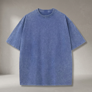 เสื้อยืดคอตตอน 100% ทรงโอเวอร์ไซส์ แบบย้อมสีเอซิด  พรีเมียม  รักษ์โลก  ถักทออย่างดี  สวมใส่สบาย  มีสไตล์  ขายส่งพร้อมส่งฟรี - Product Image 3
