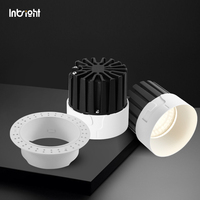 Spot LED COB Dimmable 10W 15W 25W IP65 Sans Cadre en Aluminium à Faisceau Étroit pour Hôtels
