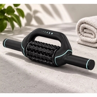 Masseur percussif à faible bruit rechargeable, 6 vitesses, rouleau de massage mains libres pour la remise en forme, la salle de sport et le drainage lymphatique