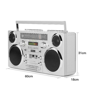 Retro Portable Cassette Recorder CD Player AM FM Radio BT <b>USB</b> SD TF Card Quad <b>Speakers</b> For Home Outdoor Travel Use Stereo - Product Image 4