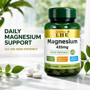 Tableta de Vitamina y Magnesio Shecome Personalizada de 435 mg para Adultos, Apoyo para la Salud Muscular, Nerviosa y Ósea, Suplemento Herbal de Magnesio - Product Image 4