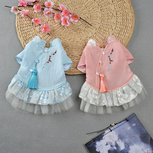 Verano accesorios de mascota por mayor chino hanfu de lujo <span class=keywords><strong>ropa</strong></span> de <span class=keywords><strong>perro</strong></span> con multi-Colores - Product Image 2