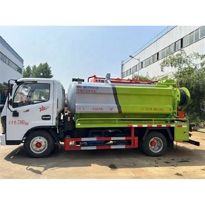 Camión de Succión de Desechos Dongfeng con Tanque de Vacío Pequeño de 6000 Litros y Chorro de Alta Presión para Alcantarillado en Venta - Product Image 3