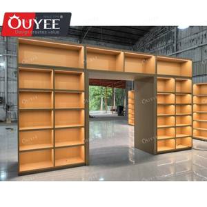 عرض الويسكي الخشبي الفاخر المصنوع من النبيذ لعرض النبيذ الخشبي بضوء LED - Product Image 3