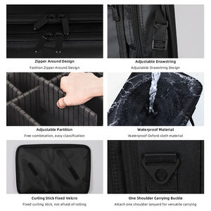 Hot Artist custodia per il trasporto di gioielli <span class=keywords><strong>da</strong></span> <span class=keywords><strong>viaggio</strong></span> <span class=keywords><strong>accessori</strong></span> digitali borsa per il trucco con partizione regolabile - Product Image 2