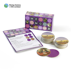 Juego de Cartas de Memoria de Entretenimiento con Impresión Personalizada, 10 Piezas, Cartón Gris Grueso, con Caja Rígida de Dos Piezas para Todos los Jugadores - Product Image 1