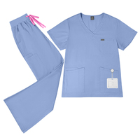 NIAAHINN 2026 Ensemble de Blouse Médicale Extensible pour Femme, Col en V, Anti-Plis, Multi-Poches, Uniforme d'Infirmière, Logo Personnalisé, Tenue de Travail Hospitalière