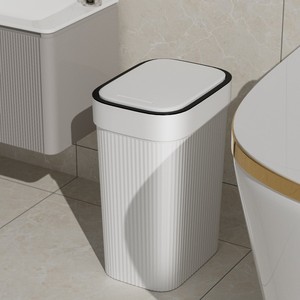 Nhựa Thân Thiện Với Môi Thùng Rác Có Thể Cho Nhà Sử Dụng Công Suất Lớn Sang Trọng Chất Thải Giỏ Cho Phòng Tắm Phòng Khách Hẹp Khoảng cách Nhà Vệ Sinh Nắp - Product Image 6