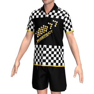 เสื้อเจอร์ซีย์แข่งรถแบบสั่งทำพิเศษพร้อมโลโก้แบบซับลิเมชั่น เสื้อยืดขี่มอเตอร์ไซค์ เสื้อโปโลบริษัทมอเตอร์ไซค์ - Product Image 5