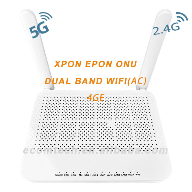 Hotsale New HG6821M XPON ONT 5DB 4GE Fiber EPON home ONU 5v5 Dual Band WiFi router 2.4G5G FTTH Modem HG8145v5 EG8145V5 5v5 pt939