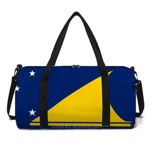 Borsa da viaggio sportiva personalizzata con bandiera di Tokelau, borsa da palestra, <span class=keywords><strong>borsone</strong></span>, borsa da viaggio per il weekend, economica, nuova, all'ingrosso direttamente dalla fabbrica - Product Image 1