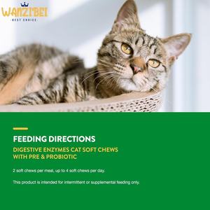 Friandises <span class=keywords><strong>à</strong></span> mâcher molles <span class=keywords><strong>à</strong></span> la L-Lysine pour chats, marque privée, stimulant immunitaire pour animaux de compagnie, formule vétérinaire, supplément de soutien respiratoire pour chats, action rapide - Product Image 3