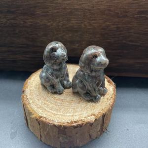 1.2inch Natural Healing Gemstone <b>Crystal</b> Dogs Carving Crafts Amethyst Puppy <b>Crystal</b> Gifts - Product Image 2