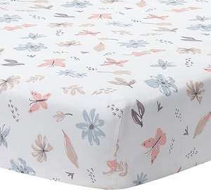<strong>Baby</strong> Blooms 3-Piece Pink Floral/Butterfly <strong>Baby</strong> Crib <strong>Bedding</strong> <strong>Set</strong> - Product Image 5