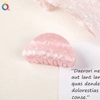 Pinces à cheveux en acrylique pour femmes, motif marbré simple, pinces requin, accessoires
