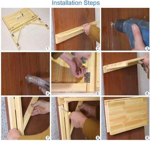 <span class=keywords><strong>Table</strong></span> <span class=keywords><strong>murale</strong></span> en bambou à faible encombrement <span class=keywords><strong>Table</strong></span> pliante <span class=keywords><strong>Bureau</strong></span> flottant - Product Image 3