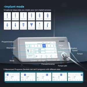 C-SAILOR <span class=keywords><strong>PRO</strong></span>+ Tandheelkundige implantaatsystemen met 1 stuk 20:1 LED <span class=keywords><strong>Contra</strong></span> Angle 2 in 1 Tandheelkunde Implantaatmotoruitrusting - Product Image 3