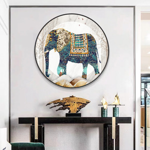 Thanh Lịch Thiết Kế Sang Trọng Pha Lê Sứ Sơn Nghệ Thuật Hiện Đại Trang Trí Sơn LED Thông Tư Trừu Tượng Động Vật Tường Nghệ Thuật - Product Image 4