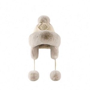 Gorro de Punto Mongol para Mujer, Acolchado, Cálido, con Protección para las Orejas, Resistente al Viento y al Frío - Product Image 5