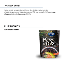 Made In Italy Venere Riz Noir Pour Poke 230g Repas Gourmet Italien Rapide Prêt à Consommer