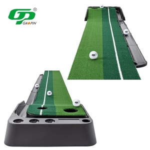New Arrival Home Office Portable <strong>Golf</strong> Swing Trainer <strong>Golf</strong> Putting Green with Auto Ball Return for Training Aids - Product Image 1