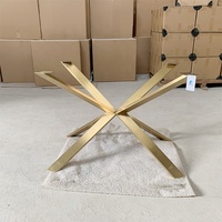 Table en acier inoxydable à prix d'usine avec pieds carrés, meubles, pieds de table, base de meubles, acier inoxydable doré, métal, salle à manger, fer, moderne