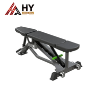 Kursi Kebugaran Lipat Multifungsi Komersial, Bangku Dumbbell yang Dapat Disesuaikan, Rak Sit-Up, Papan Supine untuk Penggunaan di Rumah, Portabel