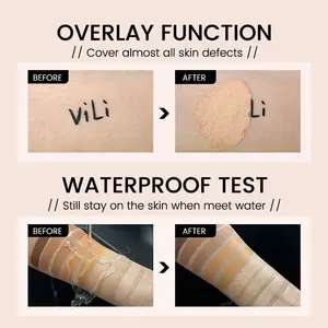 Make Your Own Logo Makeup Vegan Fond De Teint Private Label Matte Waterproof Full Coverage Liquid Foundation For All Skin