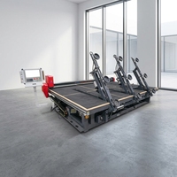 Machine de découpe automatique de verre pour murs-rideaux, portes et fenêtres de bâtiments, machine de découpe de verre rond avec moteur