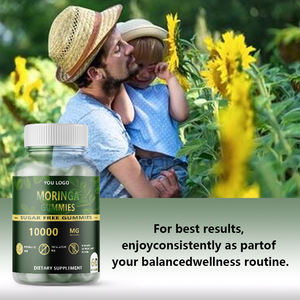 Venta al por mayor Moringa Gummy Suplemento Mejor OEM Moringa Gummies - Product Image 3