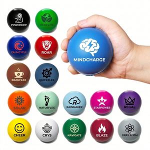 Özel PU Köpük Stres Topu Özel Logo Üreticisi Komik El Oyuncağı Anti PU Köpük Yumuşak Stres Topu Promosyon Hediye Topu Stres Çarkı - Product Image 1