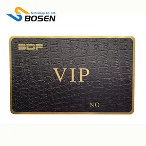 Custom Printed Luxury Hot Stamp Gold Foil Plastic Business Card PVC VIP Membership Gift Card