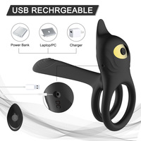 Kovida 2-in-1 Penisring Paar-Vibrator Sexspielzeug Erweiterung für Männer Frauen Fernbedienung App-Steuerung Masturbator Individuelles Paket Logo