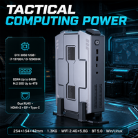 Mini PC FC9 Intel Core I7-13700H GTX3060 12 Go DDR4 64 Go M.2 4 To Double RJ45 WiFi 5 Windows 11 Linux OEM Ports USB3.2