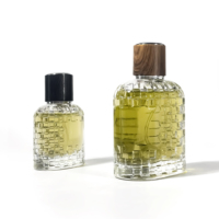 Nouvelle conception de flacon d'huile essentielle en verre transparent, 30 ml, 100 ml, vaporisateur, atomiseur, flacon de parfum en verre gaufré, emballage en verre