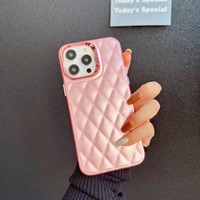 Coque de téléphone en TPU multicolore avec protection d'objectif électroplaquée au design populaire pour iPhone 11 12 13 14 15 16 17 18 Pro Max