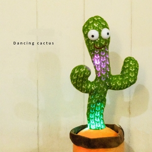 Felpa Twisting Music Song Dancing Home Outdoor Personalizado Promocional Green Talking Cactus - Product Image 4