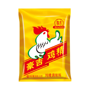 Polvo de Esencia de <span class=keywords><strong>Pollo</strong></span> <span class=keywords><strong>Estilo</strong></span> Sichuan Marca Haoji, 200 y 50g, Certificado Halal, Especias Secas para Freír en Bolsa, Condimento para Cocina China - Product Image 2