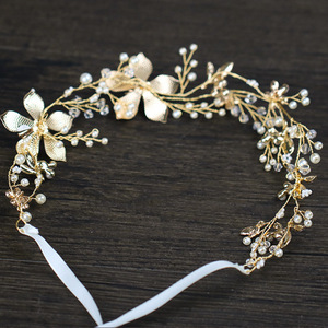 Diadème de mariée romantique et élégant, bandeaux pour femmes - Product Image 5