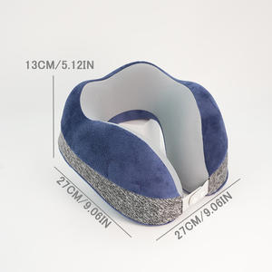 Özel taşınabilir patentli U şekli araba uçak ağrı kesici yastık yaratıcı bellek köpük seyahat boyun yastığı ortopedik - Product Image 2