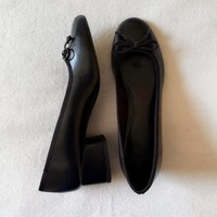 Escarpins Gleibo pour femmes à talon carré, en microfibre, avec nœud décoratif, chaussures de bureau habillées, tailles 35-40, vente en gros, ODM, OEM, directement de l'usine