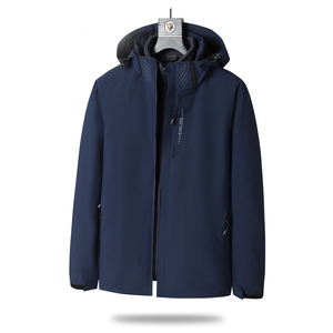 High Quality Fashion <strong>Men's</strong> Soft Shell <strong>Long</strong> Hooded 3-in-1 Waterproof Windproof Sports Outdoor Windbreaker <strong>Jacket</strong> - Product Image 1
