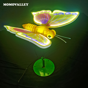 Momovalley Haute Luminosité Papillon LED Stand Lumière Ouvert Fermer Décoration Pièce Maîtresse pour Jardin Extérieur pour Éclairage <span class=keywords><strong>De</strong></span> Noël - Product Image 4