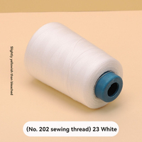 Fil à coudre conducteur antistatique argenté brut 20% acier inoxydable 80% polyester résistant à l'abrasion, aux produits chimiques et aux hautes températures