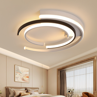 Plafond Lustre Éclairage Pour Salon Chambre Moderne Plafonnier Lustre Rond En Aluminium Plafond Led Lumières