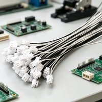 Kabel Harness Konektor Putih 2Pin Single-End Kustom, Kabel Utama 2 Inti Hitam & Putih untuk PCB, Papan Kontrol Peralatan Rumah Tangga