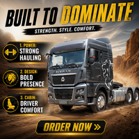 Camion tracteur Sinotruk SITRAK 6x4 480HP Euro 5 avec cabine climatisée, très demandé pour le marché des Émirats arabes unis et de l'Asie de l'Est